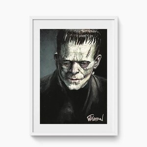 Hand painted trading card - Frankenstein's monster