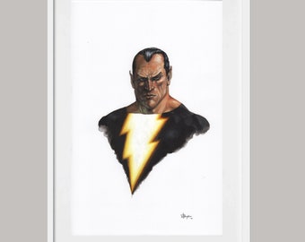 Black Adam - LIMITED EDITION PRINT - Gods and monsters series 2, 11 x 17 inches.