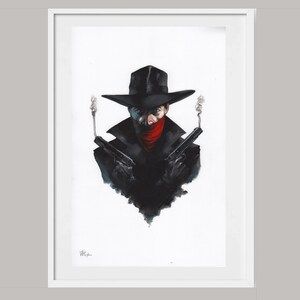 The Shadow - LIMITED EDITION PRINT - Gods and Monsters Serie 6, 30 x 42 cm.