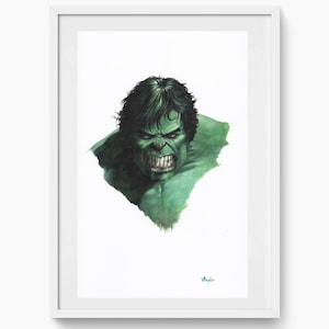 The Incredible Hulk - Original Art - Gods and monsters series 2, 11 x 17 inches.