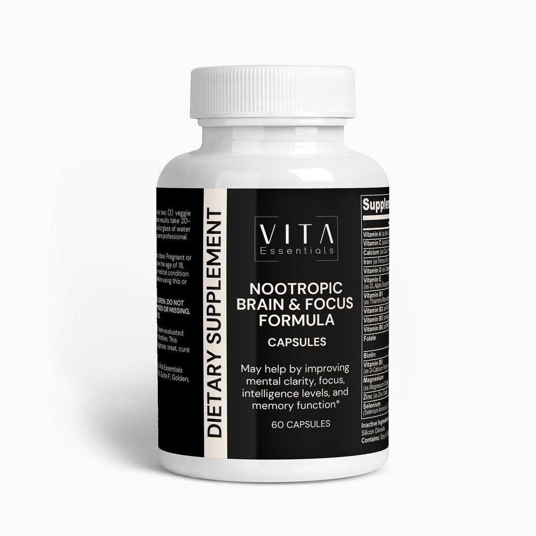 Nootrope Brain Booster - Complément Mémoire Et Concentration (Bacopa, Ginkgo) - Marque Fearathe