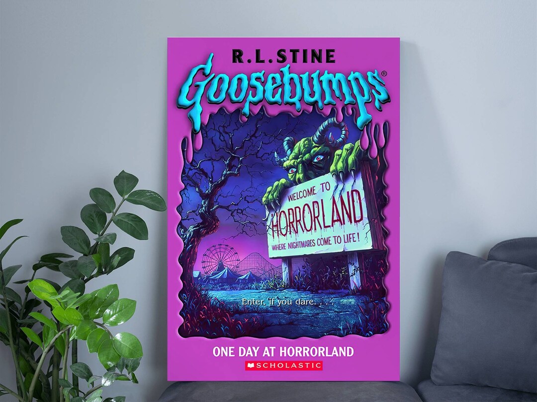 Goosebumps One Day at Horrorland Poster Goosebump Horrorland Etsy