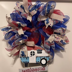 Welcome Patriotic Wreath