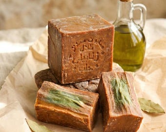 Handmade Aleppo Soap: 50% Laurel Oil, Natural Vegan Bar