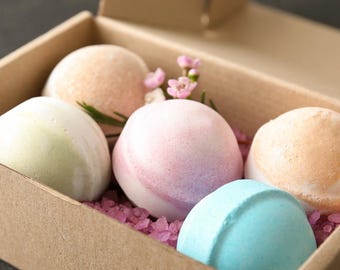 Aromatherapy Bath Bomb Gift Set: Vegan Essential Oils, Fizzy Soak
