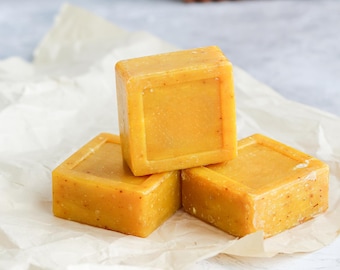 Turmeric Kojic Acid Soap: Natural Brightening Bar with Lemon Peel