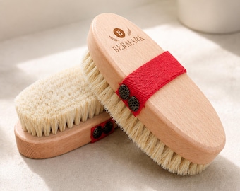 Natural Horsehair Cellulite Brush: Handmade Exfoliating Body Brush