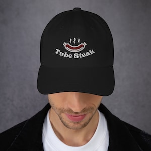 EmbroideredTube Steak Hat | Inside Joke | Dad Jokes