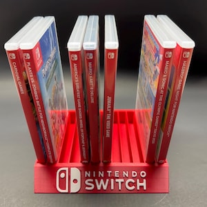 Nintendo Switch ゲームケースホルダー - 12 個のゲームを収納可能 - 環境に優しい PLA - 複数のカラーオプション