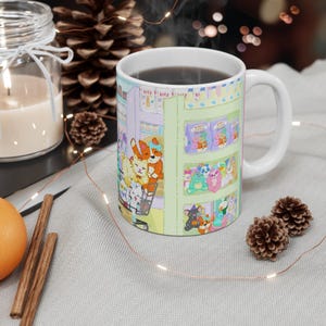 Taza de supermercado de Lola: diseño de dibujos animados, taza de café, regalo para amantes de los animales, decoración de cocina divertida, regalo de cumpleaños, adorable coleccionable