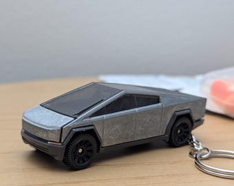 Custom Tesla keychain