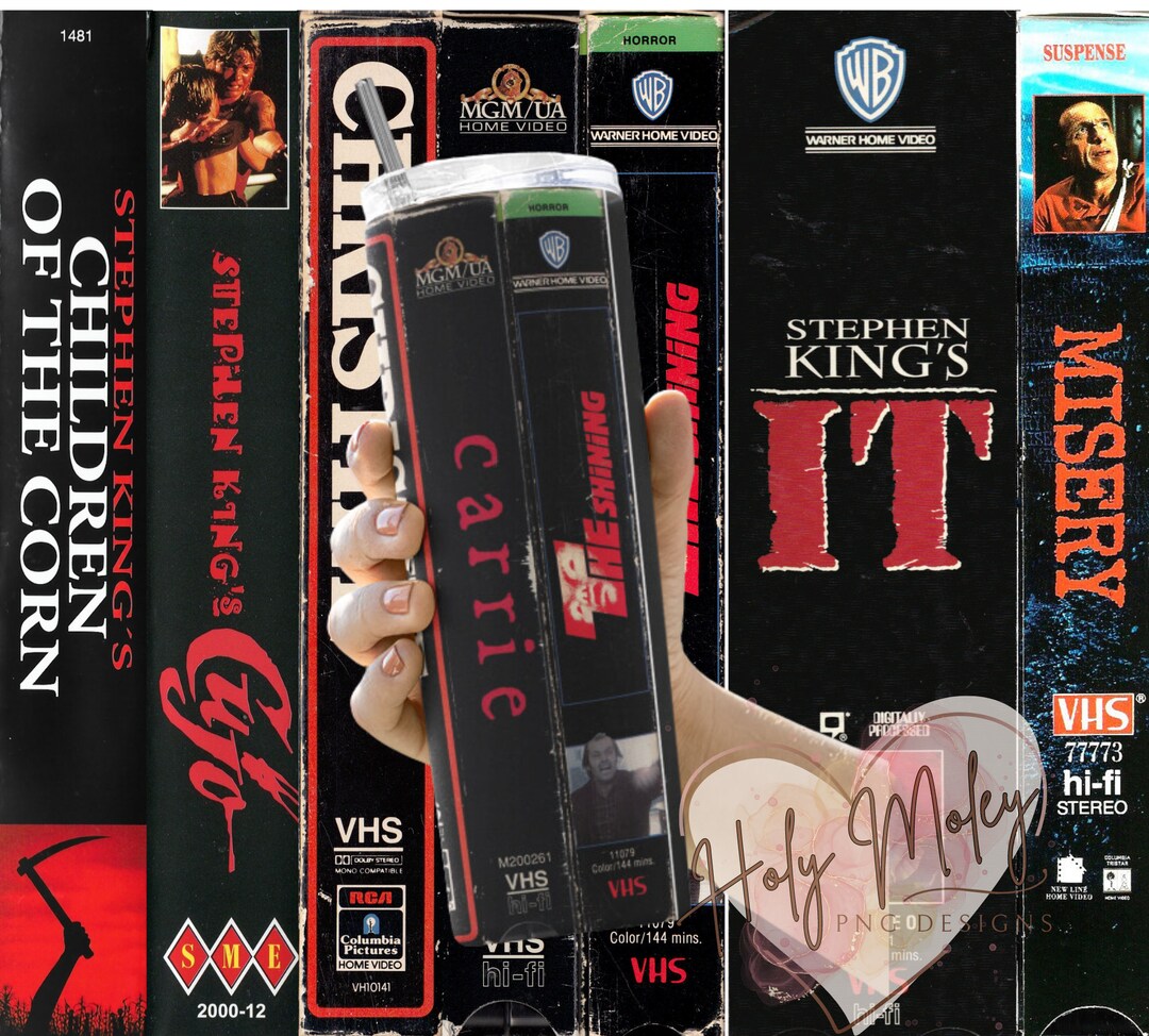 Stephen King Movies VHS Cassettes Old Horror Tapes Spines Etsy UK