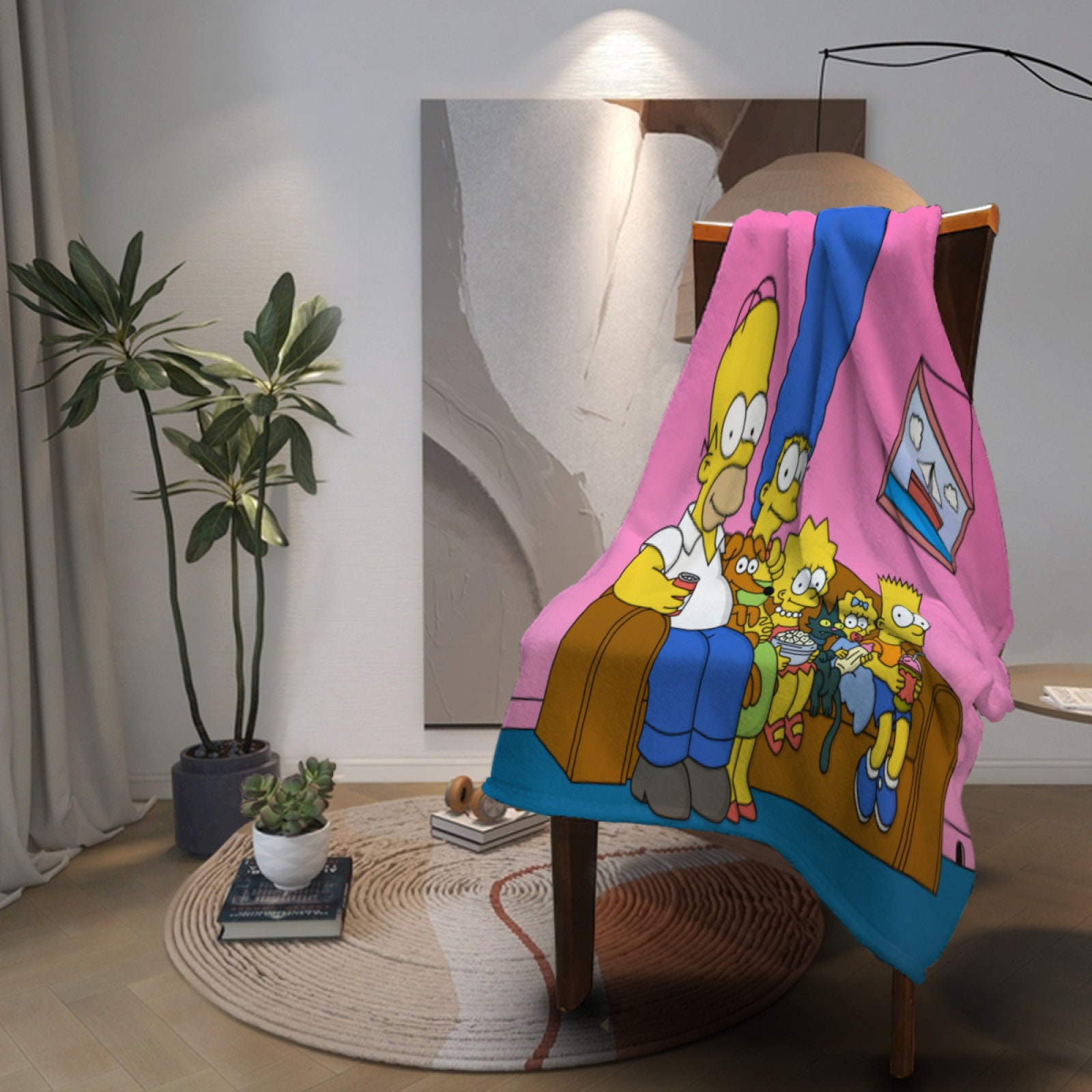 THE SIMPSONS Personalized Name Blankets Custom Throw Blanket Etsy