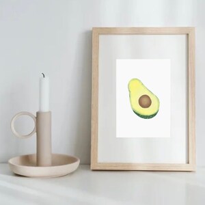 Avocado Fruit Art Print Digital Download