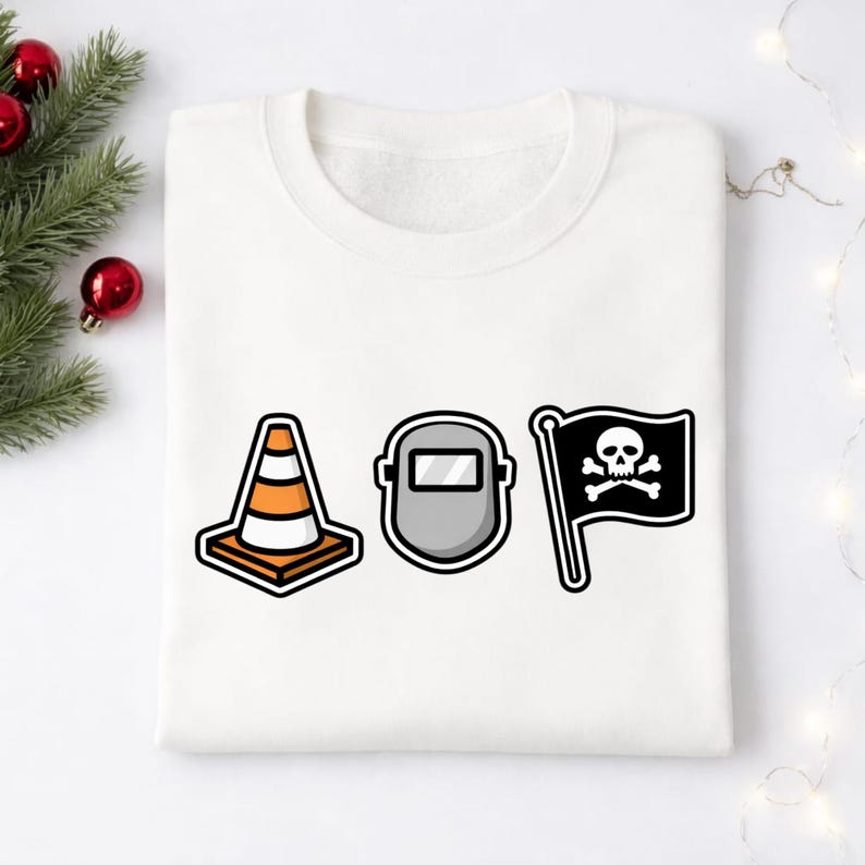 Pittsburgh Hoist Traffic Cone Welding Mask Jolly Roger (Digital Download) image 5