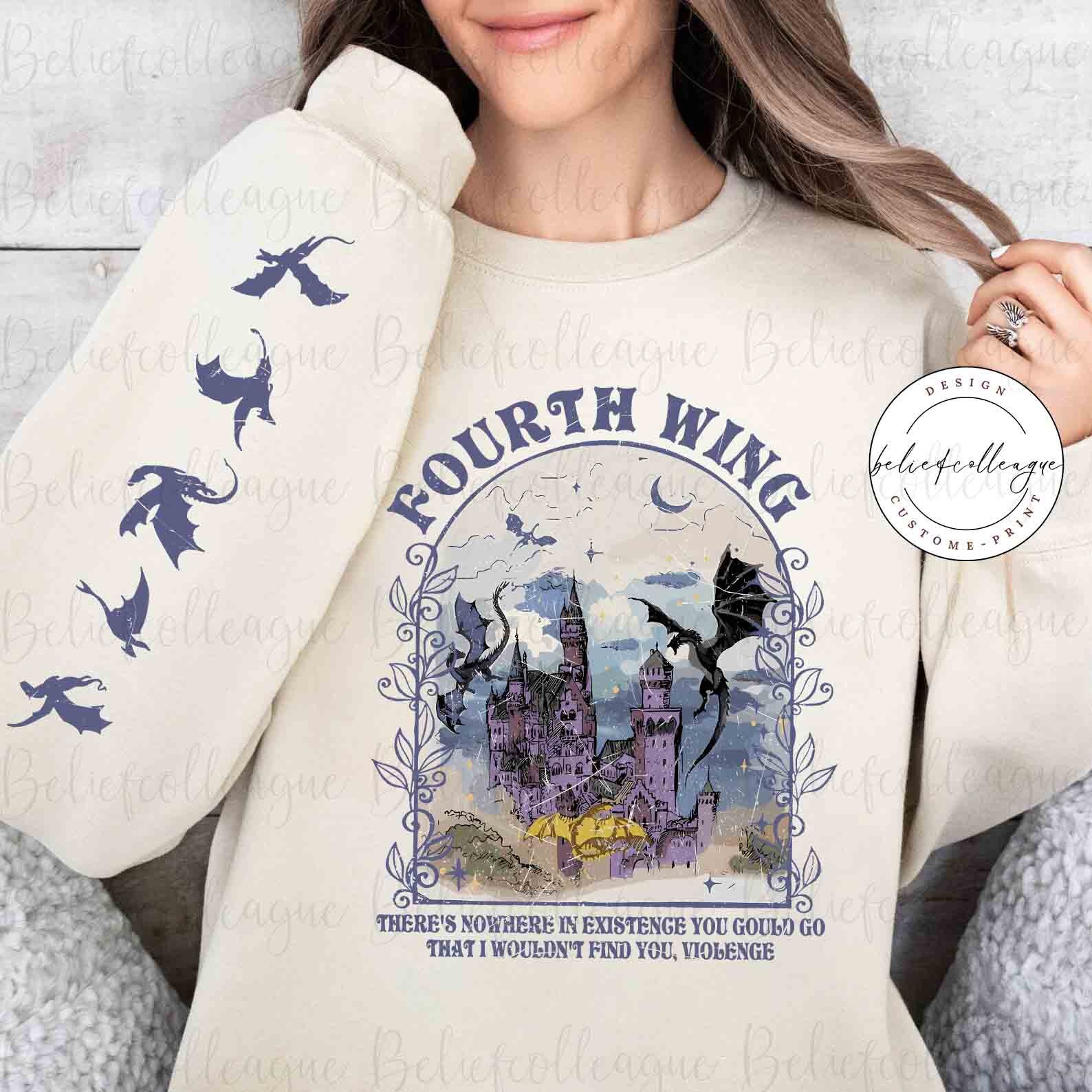 Fourth Wing Sweatshirt, Basgiath War College, Violet Sorrengail, Xaden  Riorson, Dragon Rider, Riders Quadrant, Rebecca Yoros, Bookish Shirt - Etsy