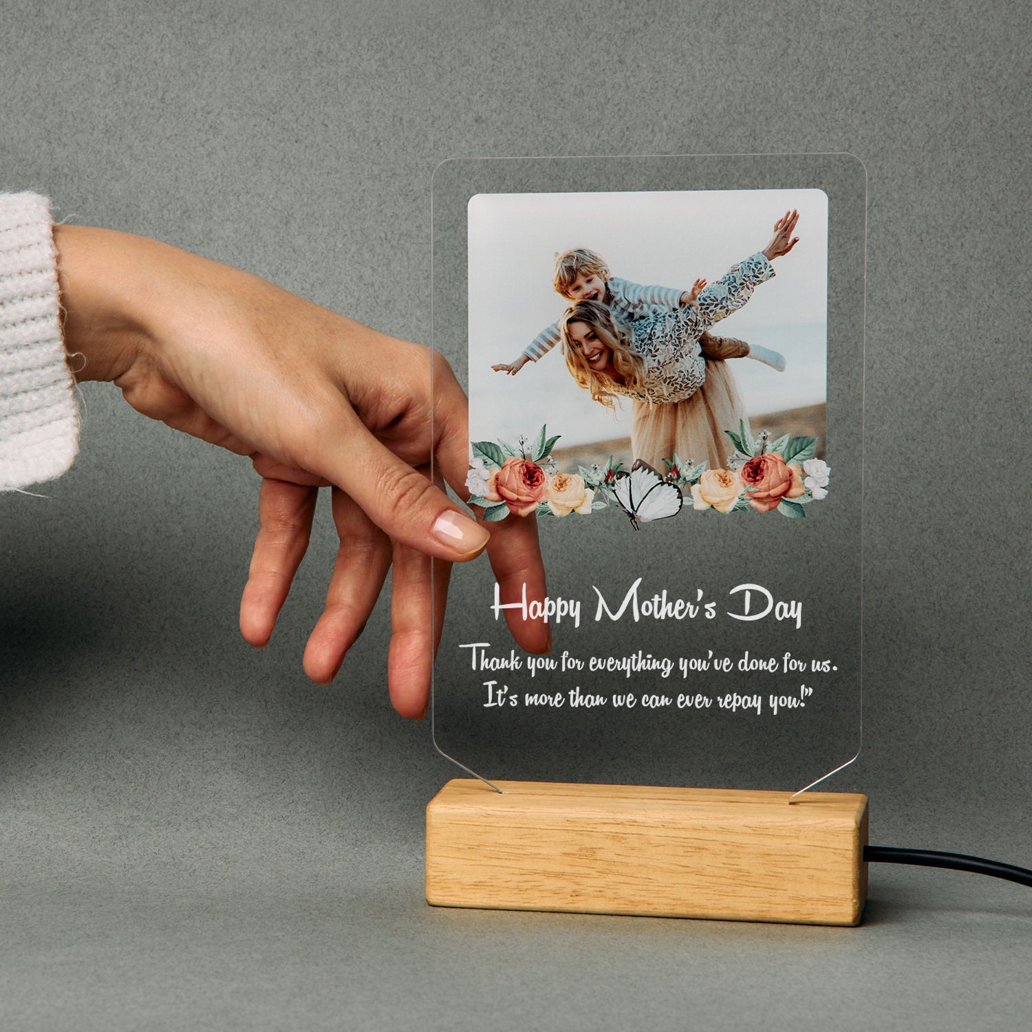 Mother's Day Gift, Custom Photo Acrylic Plaque