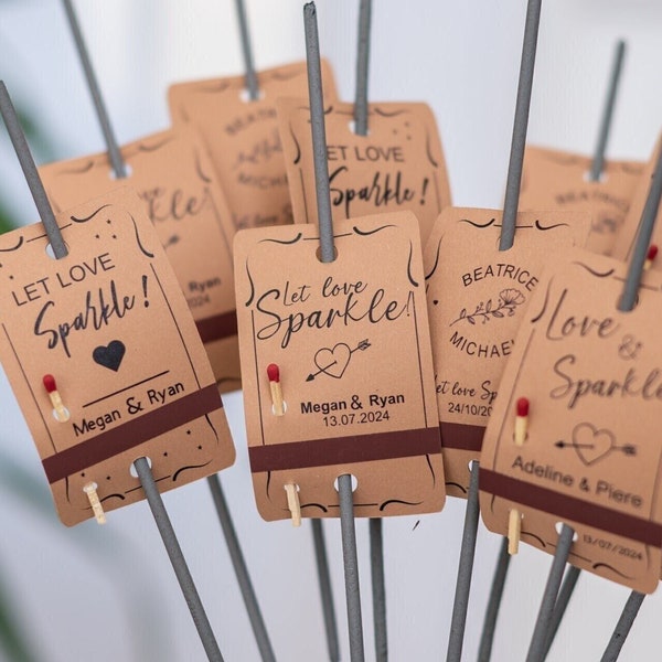 Wedding Favor Sparkler Etsy