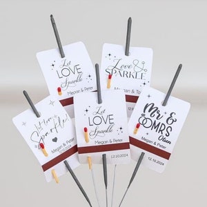 Etiquettes cierges magiques personnalisées pour mariage, étiquettes cierges magiques pour mariage, étiquettes feux d'artifice personnalisées