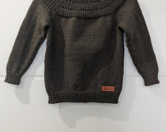 Merino Pullover Jungen Gr. 92