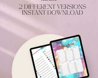 Minimal Weekly To Do List Printable,Productivity Planner,Simple To Do List Template, A4/A5/Letter/Half-Letter,Printable,Digital Fillable PDF