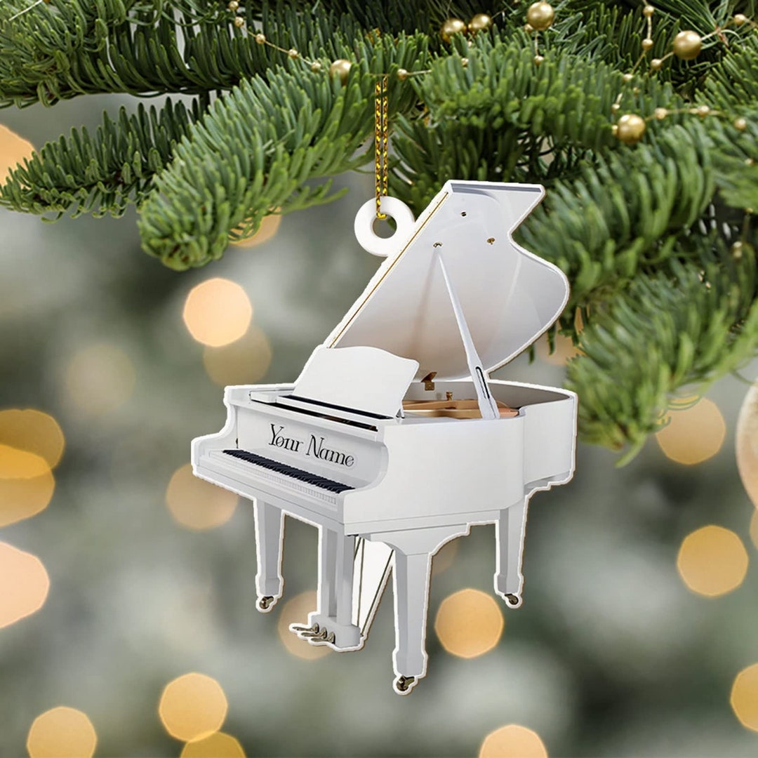 Personalized Piano Ornament Piano Christmas Ornament Piano Etsy