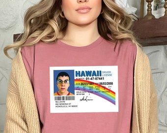 Mclovin von Superbad T-Shirt für Männer, McLovin Fahrer ID Lizenz Shirt, McLovin Tee Unisex Mclovin ID T-Shirt TV Show Tee Gag Geschenk lustig