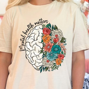 Mental Health Matters, Mental Health Shirt, Mental Health Awareness Tee, Inspirational Women Mental Health Minority Anxiety Shirt Depression
