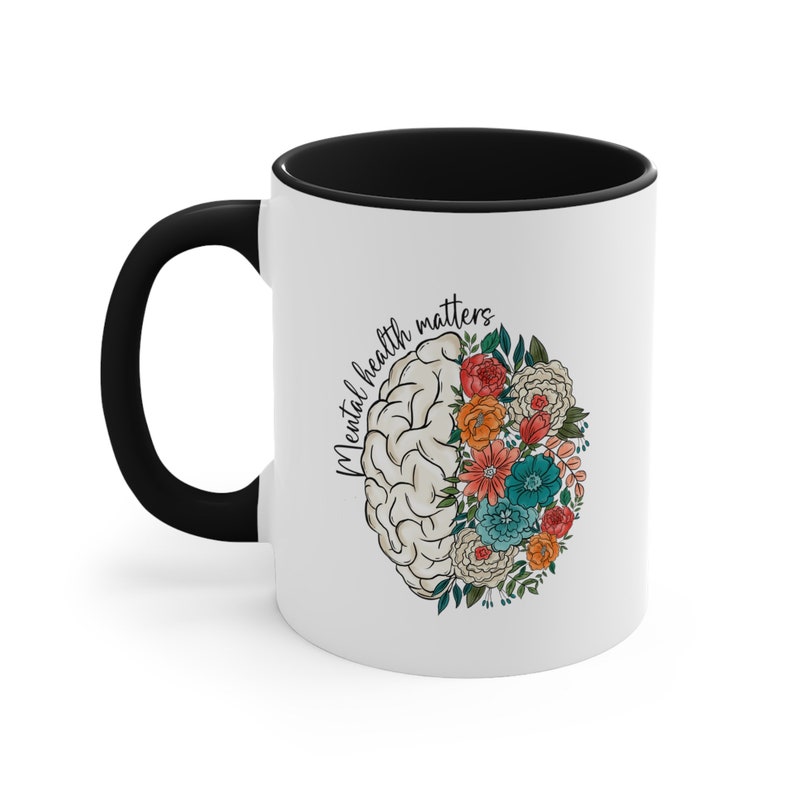 Mental Health Matters Mug, Mental Health Awareness Gift Inspirational Women Mental Health Minority Anxiety Crewneck Depression, Cont;nue image 5
