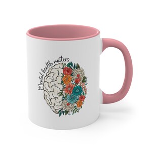 Mental Health Matters Mug, Mental Health Awareness Gift Inspirational Women Mental Health Minority Anxiety Crewneck Depression, Cont;nue image 4
