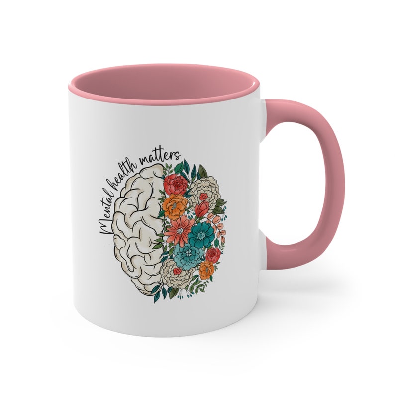 Mental Health Matters Mug, Mental Health Awareness Gift Inspirational Women Mental Health Minority Anxiety Crewneck Depression, Cont;nue image 4