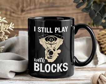 Mechanic Mug Garage Humor Coffee Cup Auto Repair Technician Wrench Engine Shop Gift Grease Life Tool Lover Car Fixing Design Workshop Art