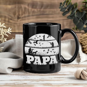 Entenjagd Papa Papa Vatertagstasse - Kaffeetasse Teetassen für Jäger Wasservögel Gänse Enten Liebhaber Jagd Sport Saison Gänsejagd Opa