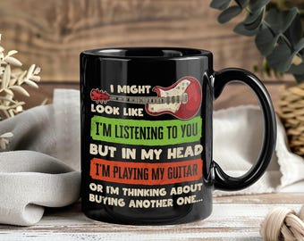 Gitarrist Vintage Becher - Kaffeetasse Teebecher Lustig Gitarrist Geschenk Musiker Lehrer Songwriter Rock N Roll Liebhaber Musik Band Fans vorhanden
