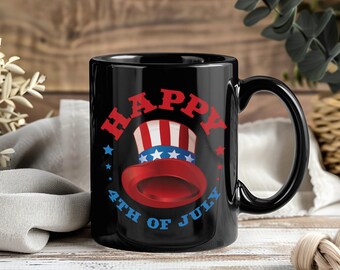 Taza del 4 de julio – Taza de café/té con la bandera patriótica de EE. UU., regalo para el Día de la Independencia, para amantes de Merica, celebración del 4 de julio y América.