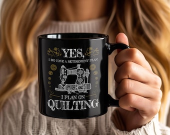 Quiltmok grappig naaien koffiekopje voor quilters, cadeau-idee naaister, quiltmaker, mokken naaimachineliefhebber, stofliefhebber quiltcadeau