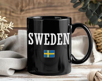 スウェーデン国旗 スウェーデンマグカップ 北欧クロスデザイン スカンジナビアの誇り 国家遺産 コーヒーカップ 陶器製 ドリンクウェア お土産 ギフト