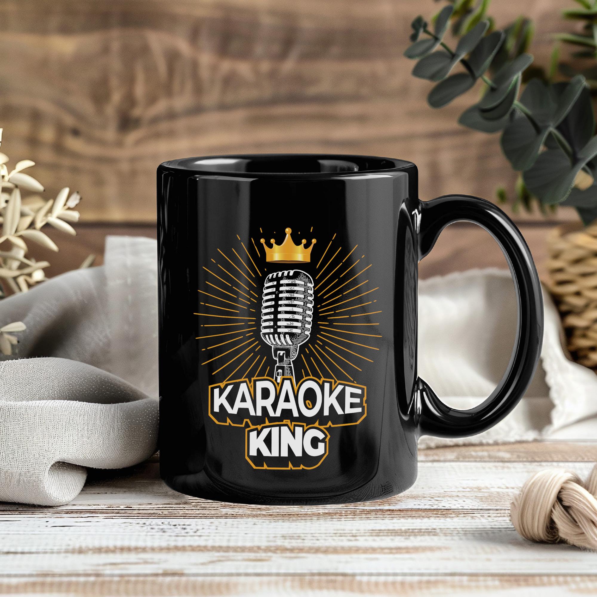 Karaoke King Microphone Singer Funny Gift Mug Coffee Tea Cup