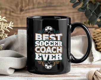Soccer Coach Mug Funny Football Mentor Coffee Cup Strategy Training Leader Gift Sport Motivation Playbook Design Team Pride Field Accent
