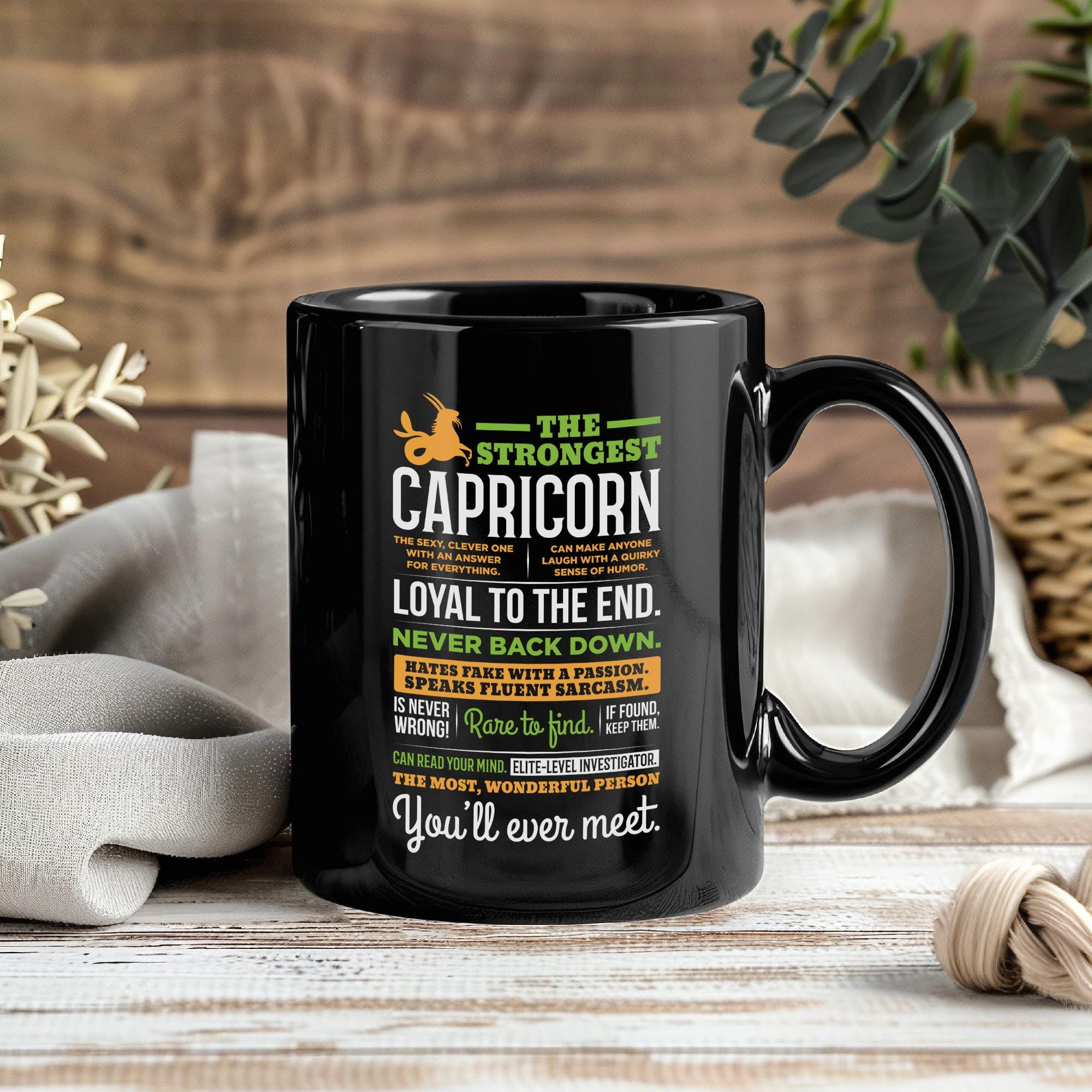 Capricorn Zodiac Sign Mug  Coffee Cup Tea Mugs Astrology Horoscope Funny  Birthday Gift for December January Born Astrological Sign Lovers - Etsy  Denmark
