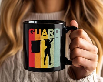 Tasse fille Color Guard tasse à café vintage tasses à thé pour les artistes interprètes ou exécutants de la garde d'hiver