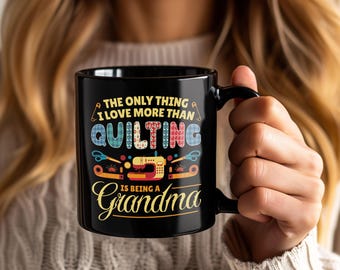 Quilting Mug Funny Sewing Coffee Cup for Quilters, Seamstress Gift Idea, Quilt Maker, Sewing Machine Lover Mugs, Fabric Lover Quilter Gift