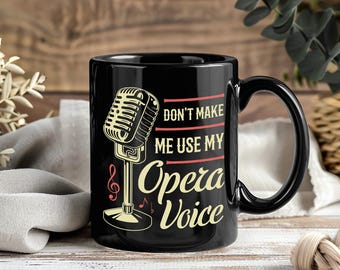 Lustige Sänger Tasse für Sänger Oper Sänger Geschenk Karaoke Kaffeetasse Singing Lover Musiker Geschenk Vocal Coach Mugs Performer