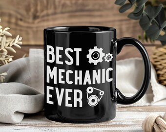 Mechanic Mug Garage Humor Coffee Cup Auto Repair Technician Wrench Engine Shop Gift Grease Life Tool Lover Car Fixing Design Workshop Art
