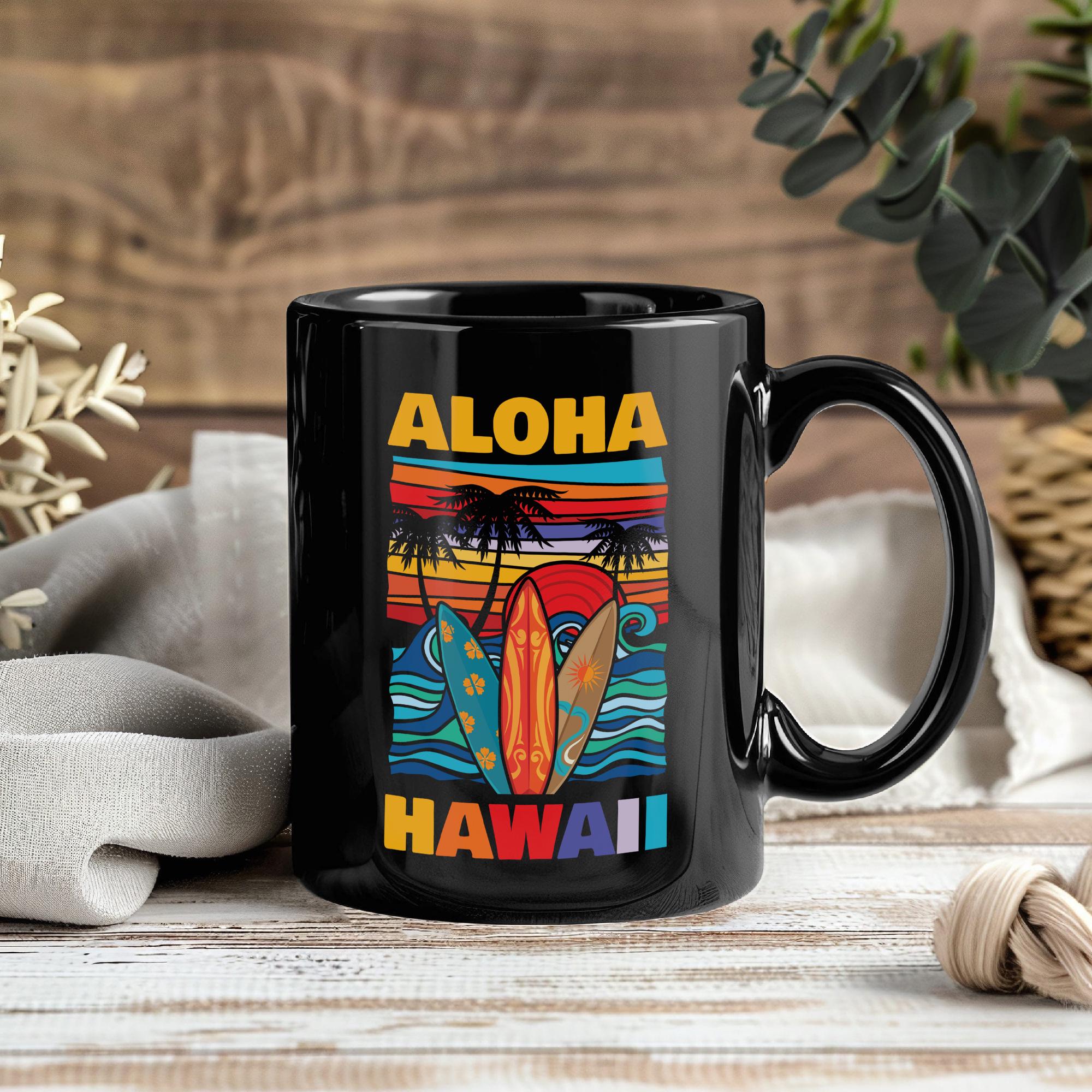 Aloha Hawaii Mug, Hawaiian Vacation Coffee Cup, Family Beach Trip Gift,  Surfing Travel Souvenir for Friends Couples, Summer Island Life - Etsy