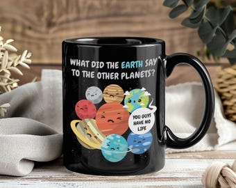 Tazza Sistema Solare Pianeti Caffè Tè Cioccolata Calda Tazza Spazio Geek Astronomia NASA Astronauta Scienza Bambini Universo Spazio Esterno Stoviglie