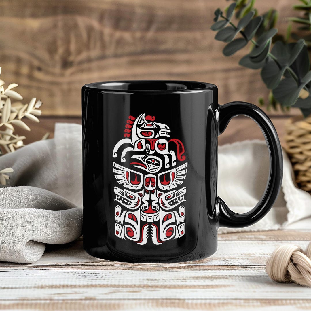 Native American Art Mug Indigenous Haida Design Tribal Culture Coffee ...