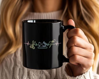 Quilting Mug Funny Sewing Coffee Cup for Quilters, Seamstress Gift Idea, Quilt Maker, Sewing Machine Lover Mugs, Fabric Lover Quilter Gift
