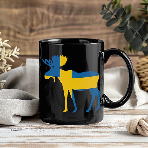Schweden Becher Schwedische Karte Tasse Nordische Reise Geschenk Flagge Souvenir Skandinavien Kaffee Geschenk Skandinavisches Erbe Kultur Wahrzeichen Keramiktee