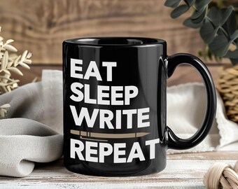 Writer Mug Author Humor Coffee Cup Creative Novelist Journalism Desk Inspiration Literary Gift Book Lover Quote Design Storytelling Art